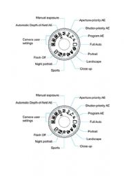 English worksheet: Camera Settings 