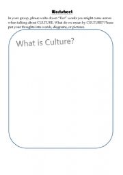 English Worksheet: Definition of Culture