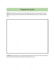 English Worksheet: Mapping your garden