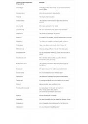 DAJECTIVES PLUS PREPOSITIONS