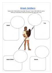 English Worksheet: Greek Soldier