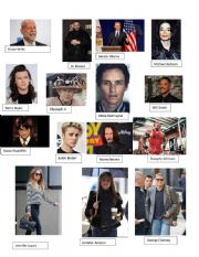 A list of celebrities