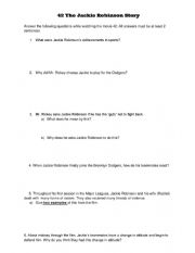 42 Movie Worksheet