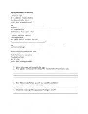 English Worksheet: Norwegian Wood - The Beatles worksheet