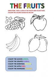 Fruits and colors