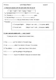 English Worksheet: helping others