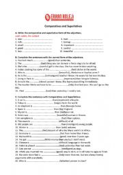 English Worksheet: Comparative Superlatives