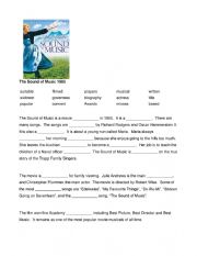 English Worksheet: the-sound-of-music-movie-intro-ws