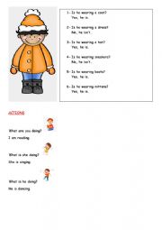 English Worksheet: Present Continuous Questions