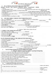 English Worksheet: Vocabulary related to qualities of youth+ Gerund and Infinitives+Opinion