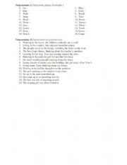 English Worksheet: Participle I