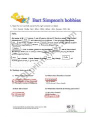 English Worksheet: Simpsom