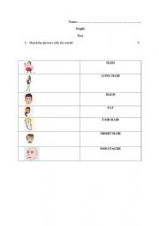 English Worksheet: People