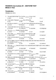 English Worksheet: General Revision