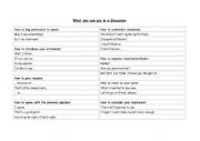 English Worksheet: Phrases for discussions