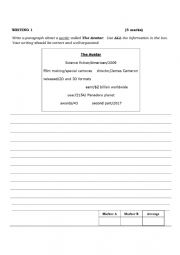 English Worksheet: Informative Writing Activity for Young learners