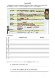 English Worksheet: Heart od Gold