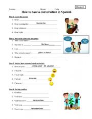 English Worksheet: Greeting organizer