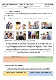 English Worksheet: 8th Grade - Module 5 - Lesson n 3 - Family Relationships