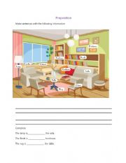 English Worksheet: Prepositions