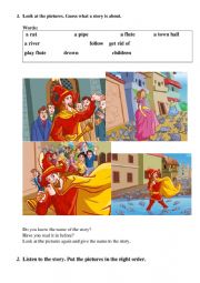 English Worksheet: The Pied Piper of Hamelin