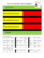 English Worksheet: step up to writing