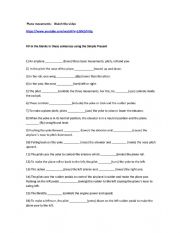 English Worksheet: Airplane Movements