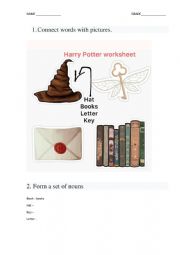 English Worksheet: Harry Potter worksheet