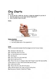 English Worksheet: ORGANIZATION CHART