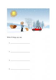 English Worksheet: Early Stage Writing Practice