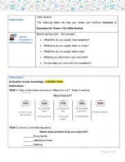 English Worksheet: Daily Routines