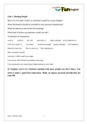 English Worksheet: ICE BRAKE