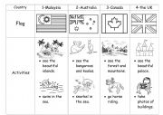 English Worksheet: Visiting Countries and Activities