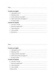 English Worksheet: FIRST WORDS ESL