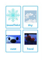 English Worksheet: Little snowflake