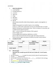 English Worksheet: idioms