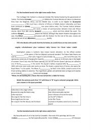 English Worksheet: Unit review 