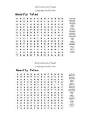 English Worksheet: Beastly Tales