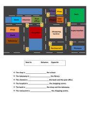 English Worksheet: showing the way