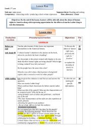 English Worksheet: martin Luther king