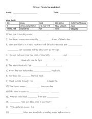 English Worksheet: Bill Nye: Circulation video Worksheet and answers