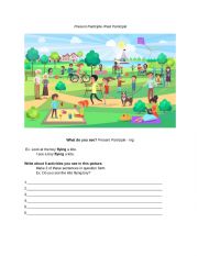 English Worksheet: Present and Past Participle