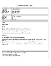 English Worksheet: Lesson Plan For Special Childs