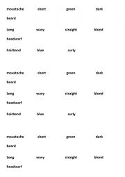 English Worksheet: descriptive paragraph