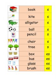 English Worksheet: Singular and Plural