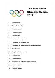 Superlative: Olympics