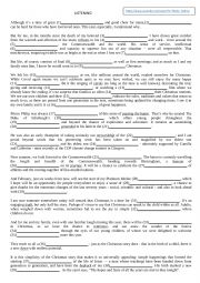 English Worksheet: The Queen�s Christmas speech 2021