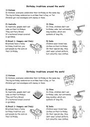 Birthdays around the world