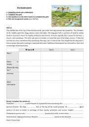 English Worksheet: feudal society - Middle Ages