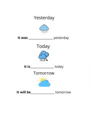 Weather with verb to be